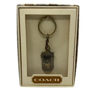 Vintage Coach 90s Dufflesac Icon Keychain NIB Brass Bag Charm Authentic